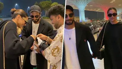 Deepika Padukone celebrates birthday with paps; spotted with Ranveer Singh at airport [WATCH]