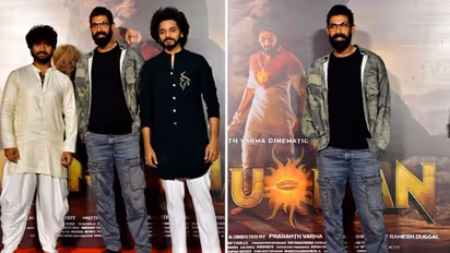 'Hanu Man' trailer launch: Rana Daggubati graces event, poses with film's cast (Pictures)