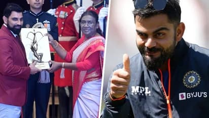 'ముబారక్ హో లాలా'.. మహ్మద్ షమీ అర్జున అవార్డు అందుకోవ‌డంపై విరాట్ కోహ్లీ రియాక్ష‌న్ ! 