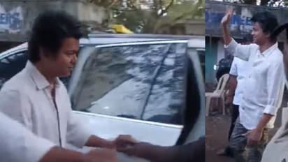 கிளீன் ஷேவ் லுக்கில் மாஸ் என்ட்ரி.. ரசிகர்களை சந்தித்த தளபதி விஜய் - G.O.A.T பட ஷூட்டிங் ஸ்பாட் வீடியோ வைரல்!