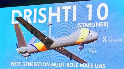 Adani group hands over Drishti 10 Starliner UAV to Indian Navy