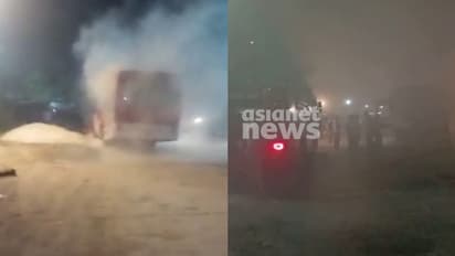 പമ്പയിൽ വീണ്ടും കെഎസ്ആർടിസി ബസ്സിന് തീപിടിച്ചു; അപകടം ഹിൽടോപ്പില്നിന്നും ആളുകളെ കയറ്റാൻ കൊണ്ടുവരുന്നതിനിടെ