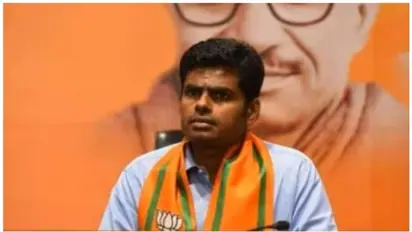 ഹിന്ദി വിരുദ്ധ വാദം 'കീറിയ ചെരുപ്പ്'; കെ അണ്ണാമലൈയുടെ പരാമർശത്തിൽ വിവാദം, പ്രതിഷേധം