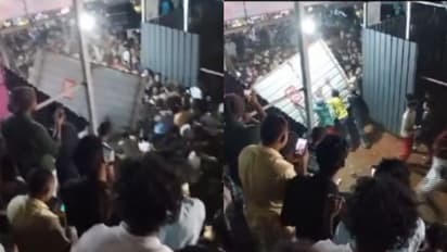 തിരൂരങ്ങാടിയിൽ 'സെവൻസിനടി'; ഗാലറി നിറഞ്ഞു, ടിക്കറ്റില്ല, മത്സരം കാണാൻ ഗേറ്റ് തകർത്ത് കാണികൾ