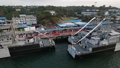 Farewell to veterans: Indian Navy bids adieu to INS Cheetah, Guldar, and Kumbhir after four decades of service