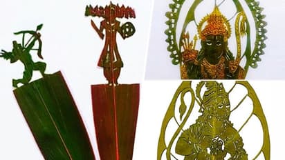 Ram Mandir inauguration: Meerut devotee engraves Ram Lalla's biography on 2-inch leaves (WATCH)