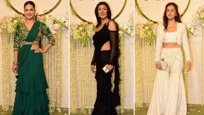 Ira Khan, Nupur Shikhare wedding reception: Sushmita Sen to Taapsee Pannu, best outfits from the grand event
