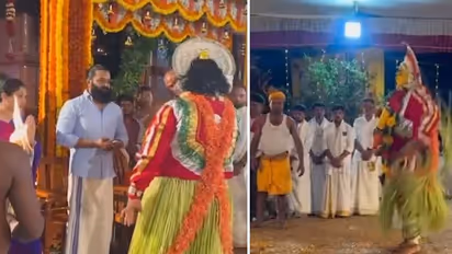 ದೈವ ಸನ್ನಿಧಿಯಲ್ಲಿ ರಿಷಬ್ ಶೆಟ್ಟಿ ದಂಪತಿ: ಕೋಲದ ವಿಡಿಯೋ ಹಂಚಿಕೊಂಡ ಕಾಂತಾರ ನಟ!