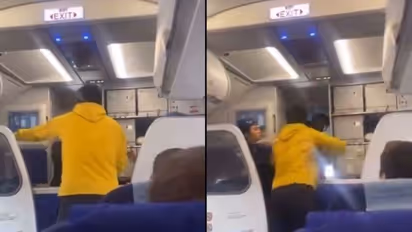 வீடியோ: விமானியை ஆக்ரோஷமாகத் தாக்கிய பயணி! விமானம் தாமதமாகப் புறப்பட்டதால் ஆத்திரம்!