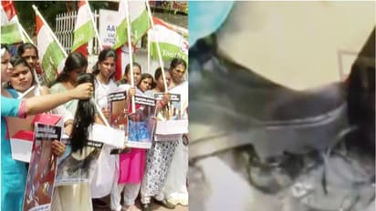 മുടിക്കുത്തിൽ പൊലീസ് ചവിട്ടിപ്പിടിച്ചു; ഡിജിപിക്ക് മുടി അയച്ച് കോൺഗ്രസിന്റെ വനിതാ പ്രവർത്തകർ, പ്രതിഷേധം