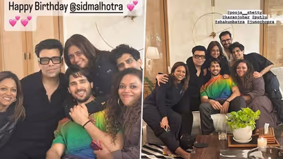 Photos: Sidharth Malhotra celebrates his 39th birthday with Karan Johar, Shakun Batra and other friends