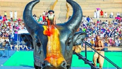 ಈಶಾ ಆದಿಯೋಗಿ ಸನ್ನಿಧಿಯಲ್ಲಿ ಮಹಾಶೂಲ, ನಂದಿ ಸ್ಥಾಪನೆ: ಸದ್ಗುರು ಸಮ್ಮುಖ ಚಿಕ್ಕಬಳ್ಳಾಪುರದಲ್ಲಿ ಲೋಕಾರ್ಪಣೆ