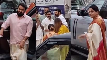 മോഹന്ലാല്, മമ്മൂട്ടി, ഖുഷ്ബു, ദിലീപ്; വിവാഹത്തിനെത്തിയ താരനിരയെ കണ്ട് ആവേശത്തില് ആരാധകര്: വീഡിയോ