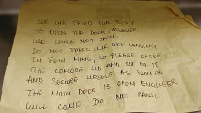 'Do not panic': SpiceJet crew's note to flier trapped in Mumbai-Bengaluru plane toilet goes viral