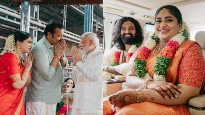 'ദിവ്യമായ ​ഗുരുവായൂർ ക്ഷേത്രം, മോദി ജിയുടെ സാന്നിധ്യം, എന്റെ കുട്ടികൾ വിവാഹിതരായി': മനംനിറഞ്ഞ് സുരേഷ് ​ഗോപി