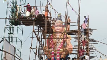 மறைமலைநகர் அருகே 36 அடி உயரத்தில் ஐயப்பன் சிலை பிரதிஷ்டை! திரளான பக்தர்கள் பங்கேற்பு!