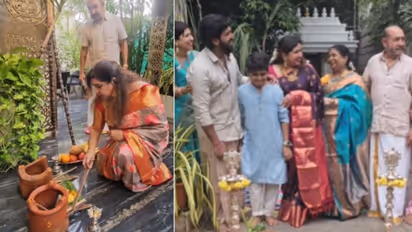 குடும்பத்தோடு ஒரு கலக்கல் பொங்கல்.. கொண்டாடி மகிழ்ந்த நடிகை கவிதா விஜயகுமார் - இணையத்தை கலக்கும் வீடியோ!