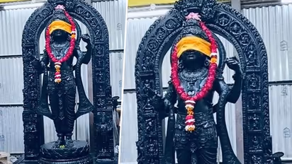 First Look: Ram Lalla's idol installed at Ram Mandir sanctum sanctorum