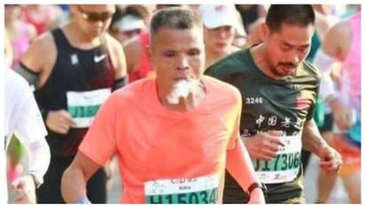 നിർത്താതെ പുകവലി; 3 മണിക്കൂറും 33 മിനിറ്റും കൊണ്ട് മാരത്തണ് പൂർത്തിയാക്കിയെങ്കിലും 52 കാരന് എട്ടിന്റെ പണി !