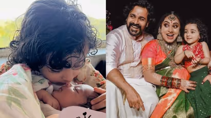 വലിയേച്ചിയുടെ ക്യൂട്ട് മുത്തം; കുഞ്ഞനുജത്തിയെ മാറോട് ചേർത്ത് നില ബേബി