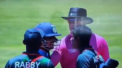 U19 World Cup 2024: India U-19 captain and Bangladesh player get involved heated argument (WATCH)