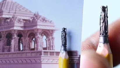 World Record Holder makes Ram idol on Pencil tip, achieves praises on social media for incredible art (WATCH)