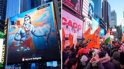 Ram Mandir: Indian diaspora celebrates at New York’s Times Square with dhol, chants ‘Jai Shri Ram' (WATCH)
