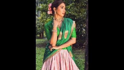 1.30 ಲಕ್ಷ ರೂ. ಲಂಗಾ ದಾವಣಿಯಲ್ಲಿ ಪೂಜಾ ಹೆಗ್ಡೆ; ಉಡುಪಿ ಮಂದಿ ಫುಲ್ ಶಾಕ್! 