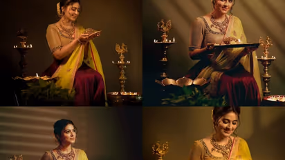 ஒளியே தோற்றுப்போகும் பேரழகு.. தெய்வச்சிலை போல் ஜொலிக்கும் சினேகா.. லேட்டஸ்ட் கிளிக்ஸ்.. 