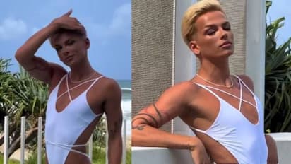 സ്ത്രീകളുടെ നീന്തൽ വസ്ത്രം ധരിച്ച് പുരുഷ മോഡൽ, വീഡിയോ വൈറൽ, വിമർശനവുമായി നെറ്റിസൺസ്