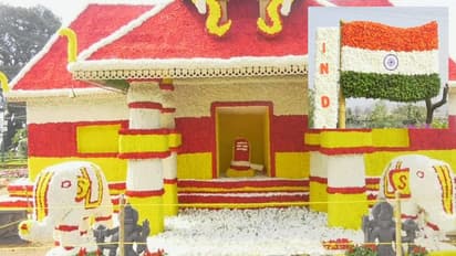 Kodagu: ಹೂವಿನಲ್ಲಿ ಅರಳಿದ ದೇವಾಲಯ, ರಾಷ್ಟ್ರಧ್ವಜ: ಹಣ್ಣು ತರಕಾರಿಗಳಲ್ಲಿ ಮೂಡಿದ ಅಪ್ಪು, ಅಂಬೇಡ್ಕರ್!