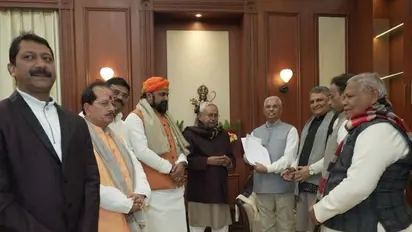 Nitish Kumar stakes claim to form new government in Bihar with BJP's support