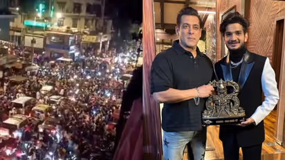 WATCH: Crowd gathers in Mumbai's Dongri to celebrate Munawar Faruqui's Bigg Boss 17 win