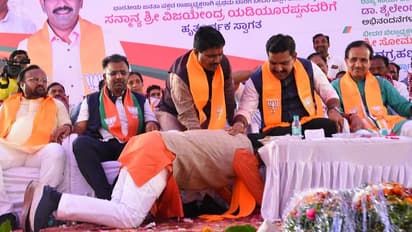 ಬೀದರ್‌ ಸಂಸದ ಸ್ಥಾನಕ್ಕೆ ಸೂಕ್ತ ವ್ಯಕ್ತಿ ನೀಡಿ: ವಿಜಯೇಂದ್ರಗೆ ಶಾಸಕ ಚವ್ಹಾಣ್‌ ಸಾಷ್ಟಾಂಗ ನಮಸ್ಕಾರ