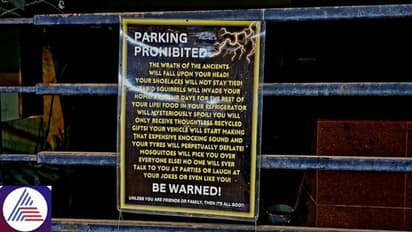 Beware of ancient wrath: No-parking sign unleashes 'rabid squirrels' invasion fears in Bengaluru!