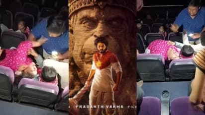 ക്ലൈമാക്സിൽ 'ഹനുമാൻ്റെ' രൂപം; തിയറ്ററിൽ അലറി വിളിച്ച്, വീണുരുണ്ട് സ്ത്രീ, എന്തെന്നറിയാതെ ഞെട്ടി കാണികൾ