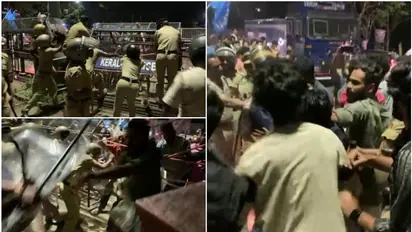 കോഴിക്കോട് എൻഐടിയിൽ പ്രതിഷേധം, സംഘർഷം; കാവി ഭൂപടത്തിൽ പ്രതിഷേധിച്ച വിദ്യാർഥിക്കെതിരായ നടപടി മരവിപ്പിച്ചു