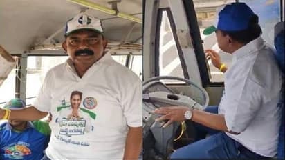 దెందులూరులో సిద్దం సభ: బస్సు నడుపుకుంటూ వెళ్లిన మాజీ మంత్రి పేర్ని నాని (వీడియో)