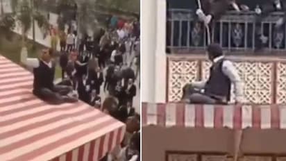 അയ്യോ ചാടല്ലേ; കോടതി കെട്ടിടത്തിന് മുകളിൽ കയറി അഭിഭാഷകന്റെ ആത്മഹത്യാഭീഷണി