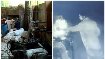 വീട്ടിൽ നിർത്തിയിട്ട സ്കൂട്ടർ തീവെച്ച് നശിപ്പിച്ച് അജ്ഞാതൻ; സിസിടിവി ദൃശ്യങ്ങൾ, അന്വേഷണം തുടങ്ങി പൊലീസ്