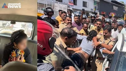 കാർ സ്റ്റണ്ടിന് കാരണം വഴക്ക്, ലഹരിയിൽ യുവതിയുടെയും യുവാവിന്റെയും പരാക്രമം, ക്രെയിനുമായി പൊലീസ്