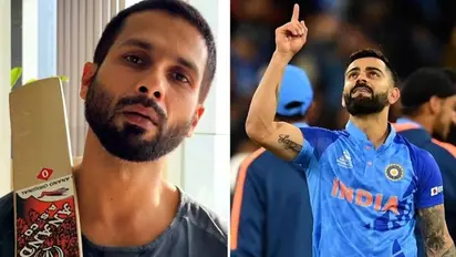 Shahid Kapoor recreates iconic Virat Kohli video holding a bat post tiring promotions of upcoming movie- WATCH