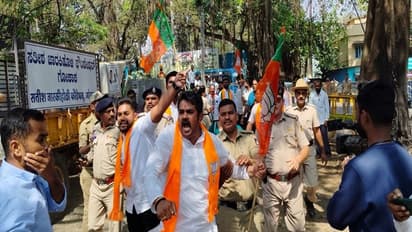 ಬೆಳಗಾವಿ: ಬಿಜೆಪಿ ಕಾರ್ಯಕರ್ತರ ಮೇಲೆ ಲಾಠಿ ಪ್ರಹಾರ