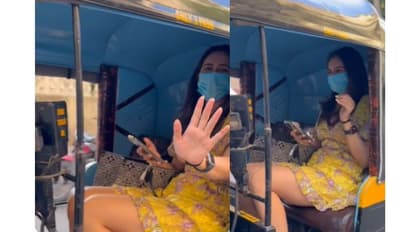 పెళ్లి ఏర్పాట్లలో రకుల్ ప్రీత్ సింగ్, కారు పక్కన పెట్టి ఆటోలో రైడ్..వైరల్ వీడియో