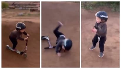 'അഭിനന്ദിക്കാന് ഒരുത്തനും വേണ്ട'; വീണിടത്ത് നിന്നും എഴുന്നേറ്റ് സ്വയം അഭിനന്ദിക്കുന്ന കുട്ടിയുടെ വീഡിയോ വൈറൽ!