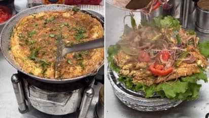 ഓംലെറ്റ് പ്രേമികൾ ഈ വീഡിയോ സ്വന്തം റിസ്കിൽ മാത്രം കാണുക