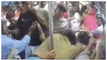 ബസ് യാത്രക്കാരിയെ ശല്യം ചെയ്തു; കണ്ടക്ടറെ പൊതിരെ തല്ലുന്ന യാത്രക്കാരുടെ വീഡിയോ വൈറല് !