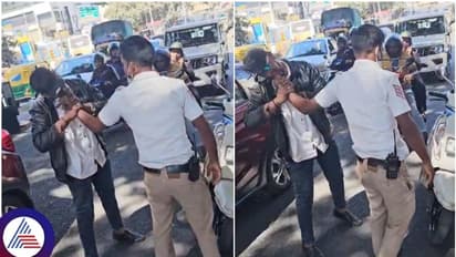 ಬೆಂಗಳೂರು: ಸ್ಕೂಟರ್ ಕೀ ಕಿತ್ತುಕೊಂಡ ಟ್ರಾಫಿಕ್ ಪೊಲೀಸ್ ಕೈ ಕಚ್ಚಿದ ವಾಹನ ಸವಾರ