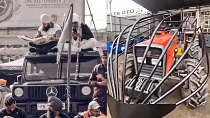 Farmers Protests 2.0: 'Poor' farmers with Mercedes-Benz G-Wagons, monster tractors raise doubts (WATCH)
