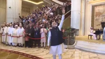 Modi Hai to Mumkin Hai, Bharat Mata Ki Jai: Indians in Abu Dhabi welcome PM Modi with spirited chants (WATCH)
